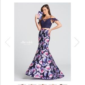 ELLIE WILDE EW118179- DARK PURPLE/MULTI